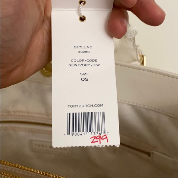 *MOVING SALE* NWT TORY BURCH IVORY BAG - Picture 5 of 5